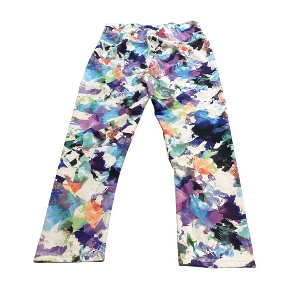 RBX Legging Womens Small Multicolor Tie-Dye Polyester Stretch High-Waist Pull-On - Picture 3 of 5